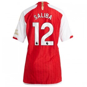 Arsenal 2023-24 Saliba 12 Dames Thuisshirt